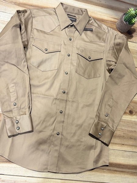 Ariat Khaki Twill  Long Sleeve