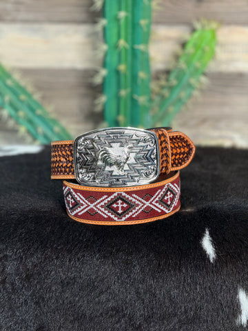 Rooster Aztec Silver Bucklew