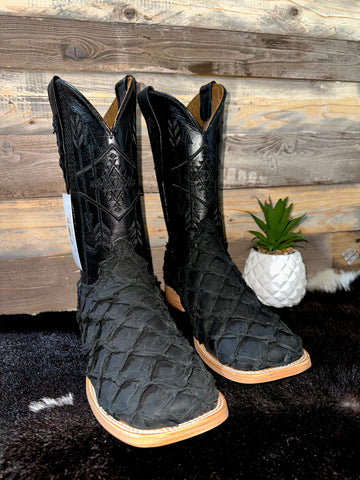 Exotic Black on Black Piraruco Boot