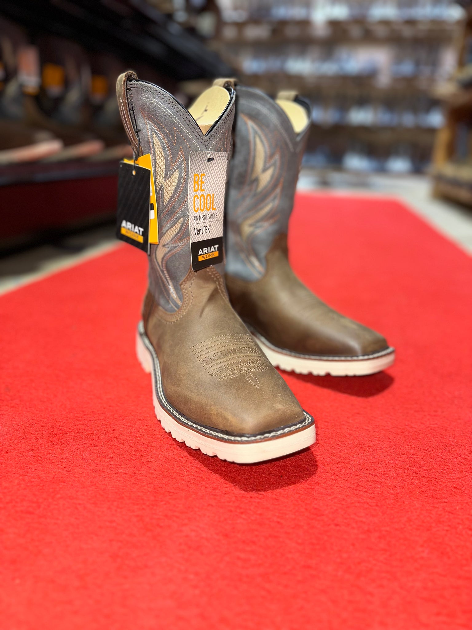 Ariat Alamo Brown Earth Bound work Boot Soft Toe