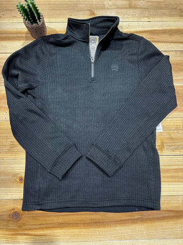 CINCH BLACK 1/4 ZIP SWEATER - MEN SWEATER -