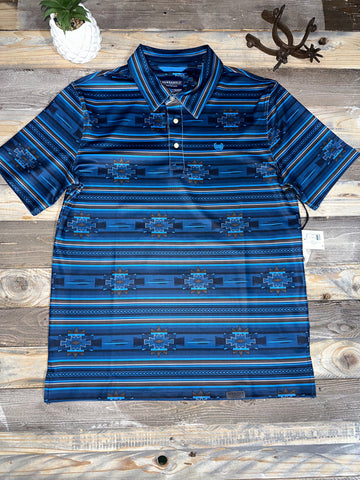 Aztec Blue Polo