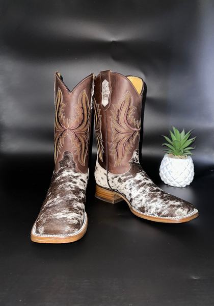 Exotic Leather Boot “ Choco ” Cowhide