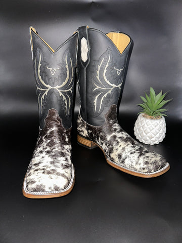 Exotic Leather Boot “ Spot ” Cowhide