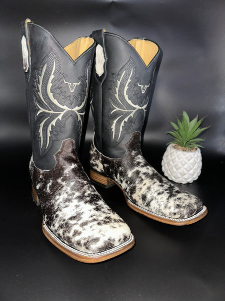 Exotic Leather Boot “ Spot ” Cowhide