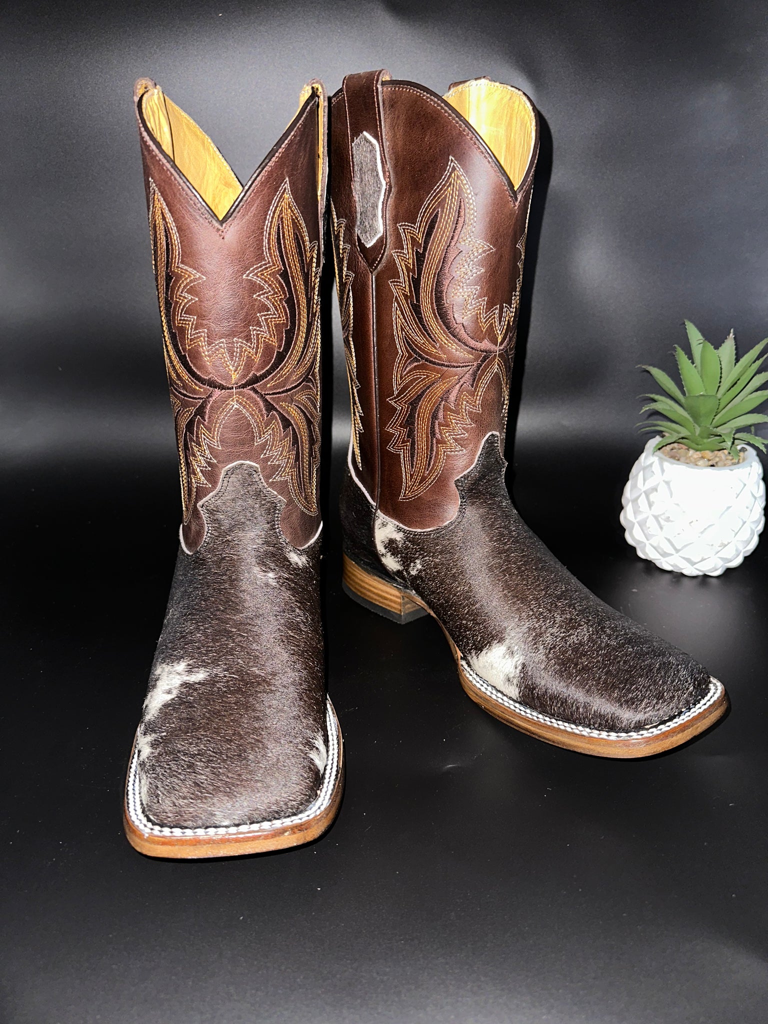 Exotic Leather Boot “ Cane ” Cowhide