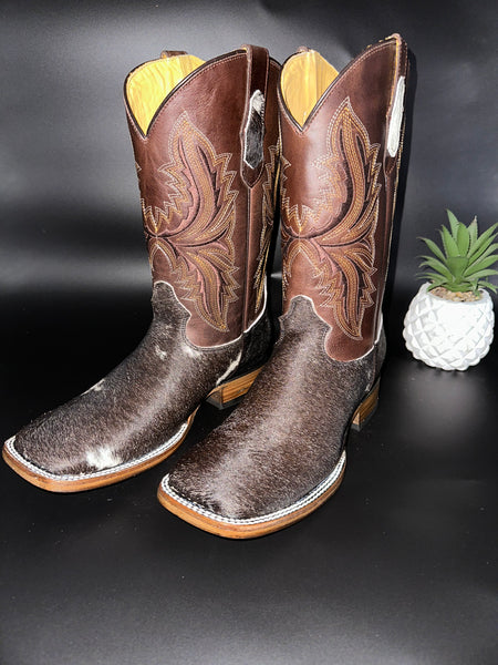 Exotic Leather Boot “ Cane ” Cowhide