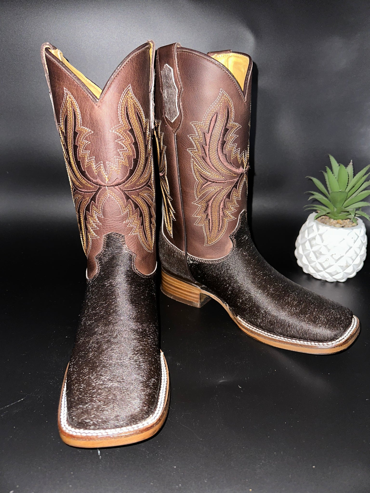 Exotic Leather Boot “ Owen ” Cowhide