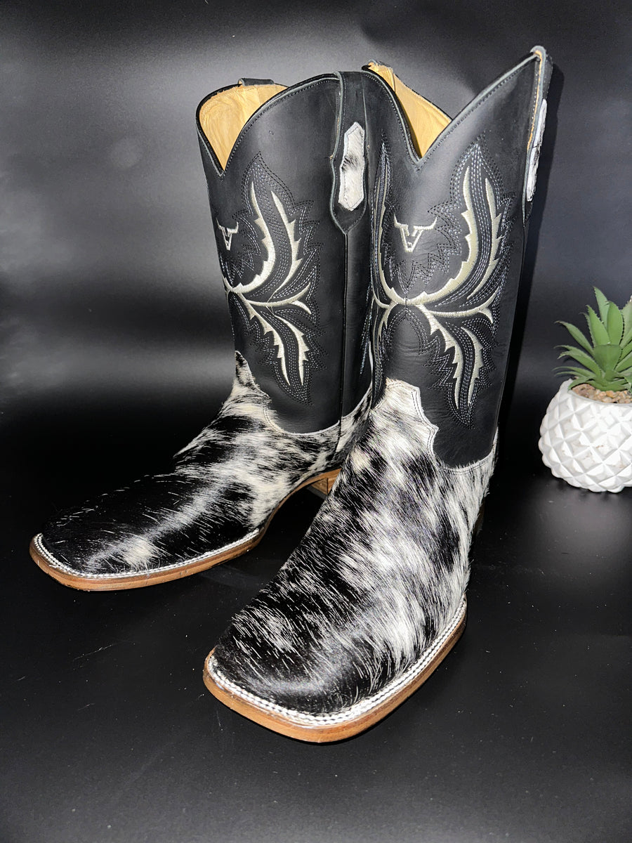 Exotic Leather Boot “ Brooks ” Cowhide – Roman Valley Ranch