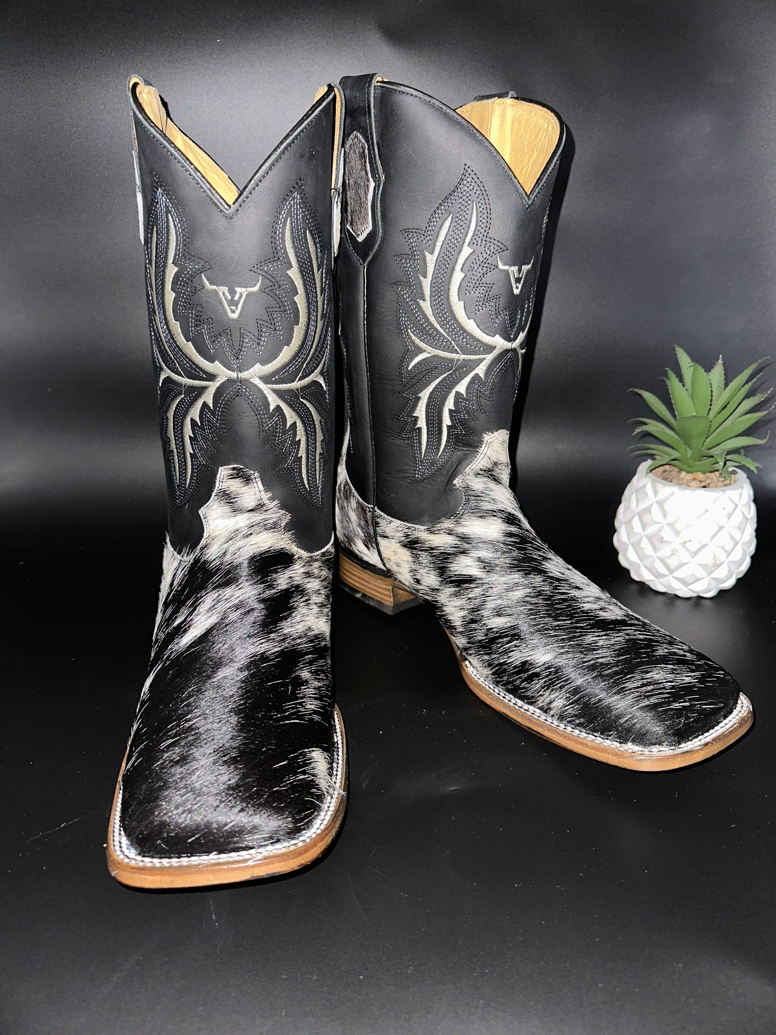 Exotic Leather Boot “ Brooks ” Cowhide