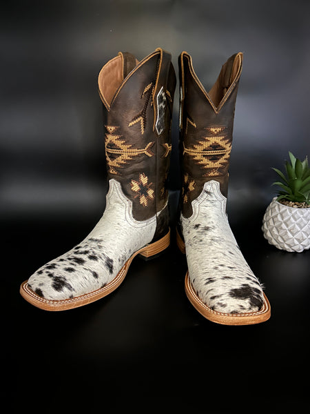 Exotic Leather Boot “ Snake Eye ” Cowhide