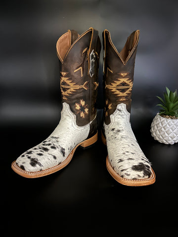 Exotic Leather Boot “ Snake Eye ” Cowhide