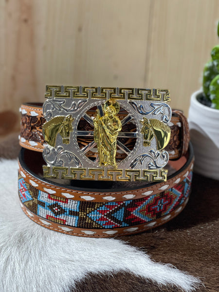 San Judas Gold Vero Buckle