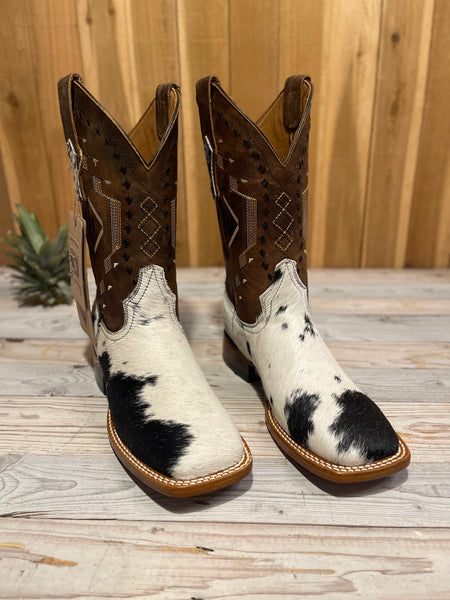 Exotic Leather Boot “Silver Cloud” Cowhide Size 7