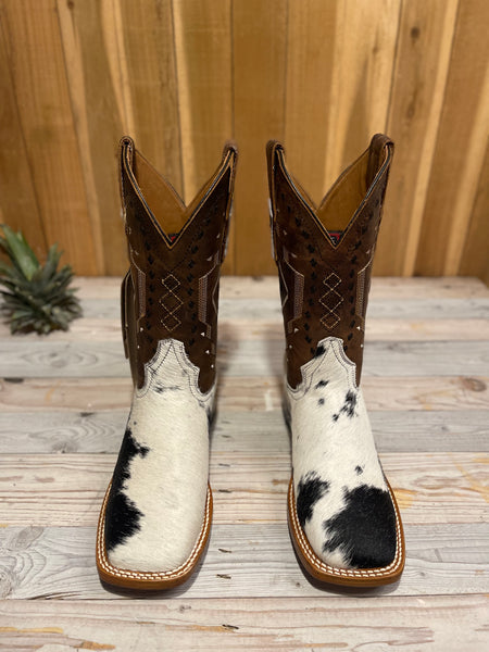 Exotic Leather Boot “Silver Cloud” Cowhide Size 7