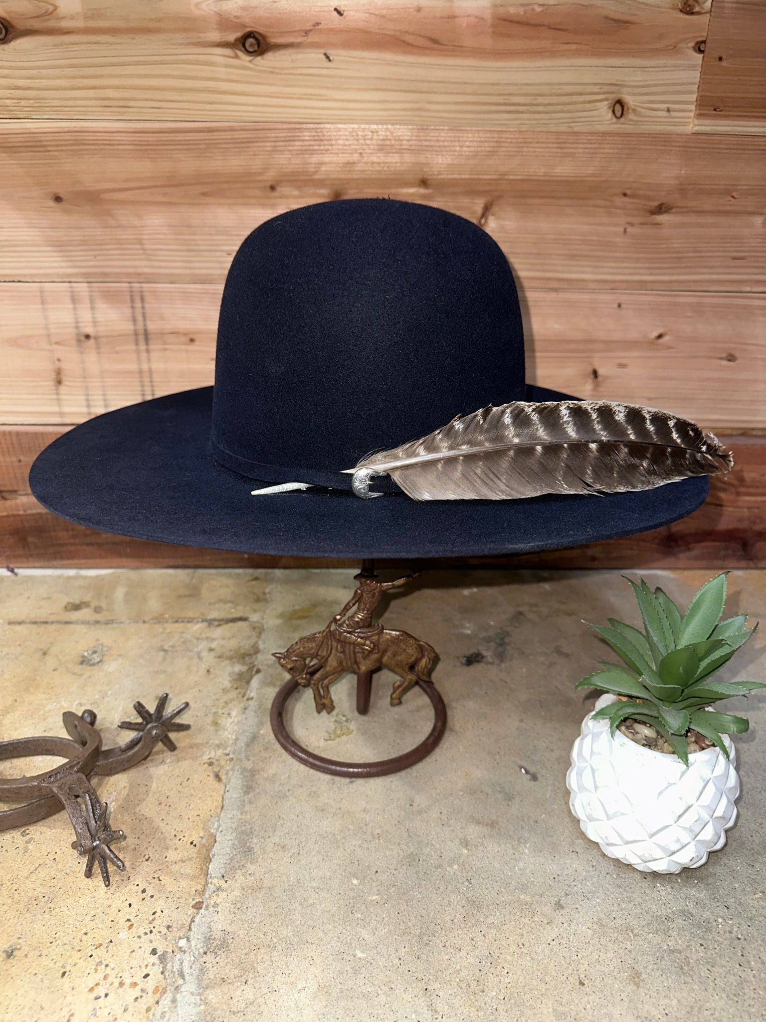 MIDNIGHT 6X Navy COWBOY HAT – Roman Valley Ranch