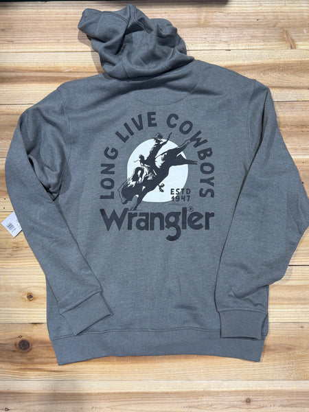 Wrangler Grey Navy Hoodie
