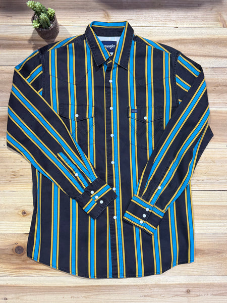 Wrangler Retro Stripe Green L/S