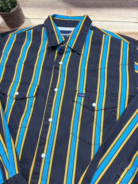 Wrangler Retro Stripe Green L/S