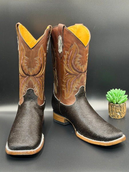 Exotic Leather Boot “ Brooks ” Cowhide