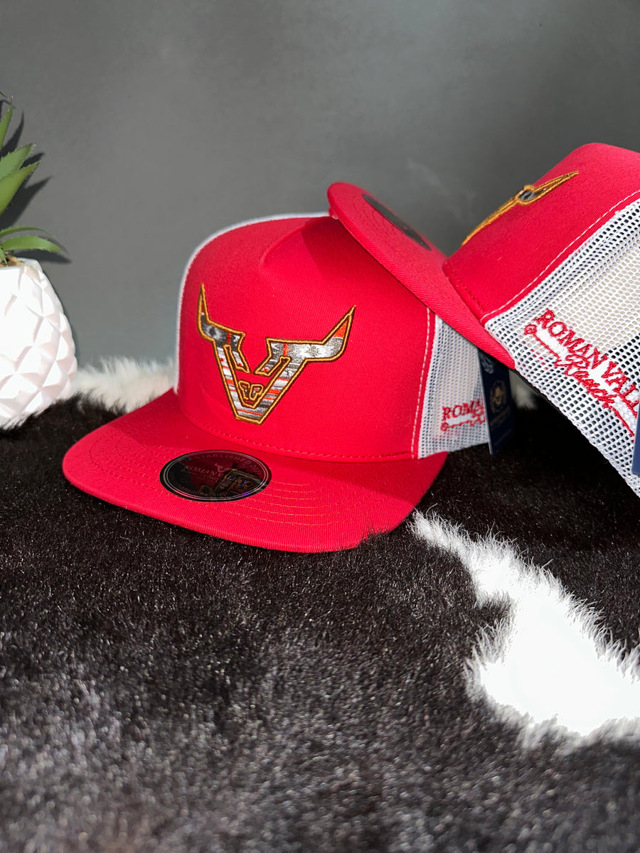 Aztec Copper Red RVR Cap – Roman Valley Ranch