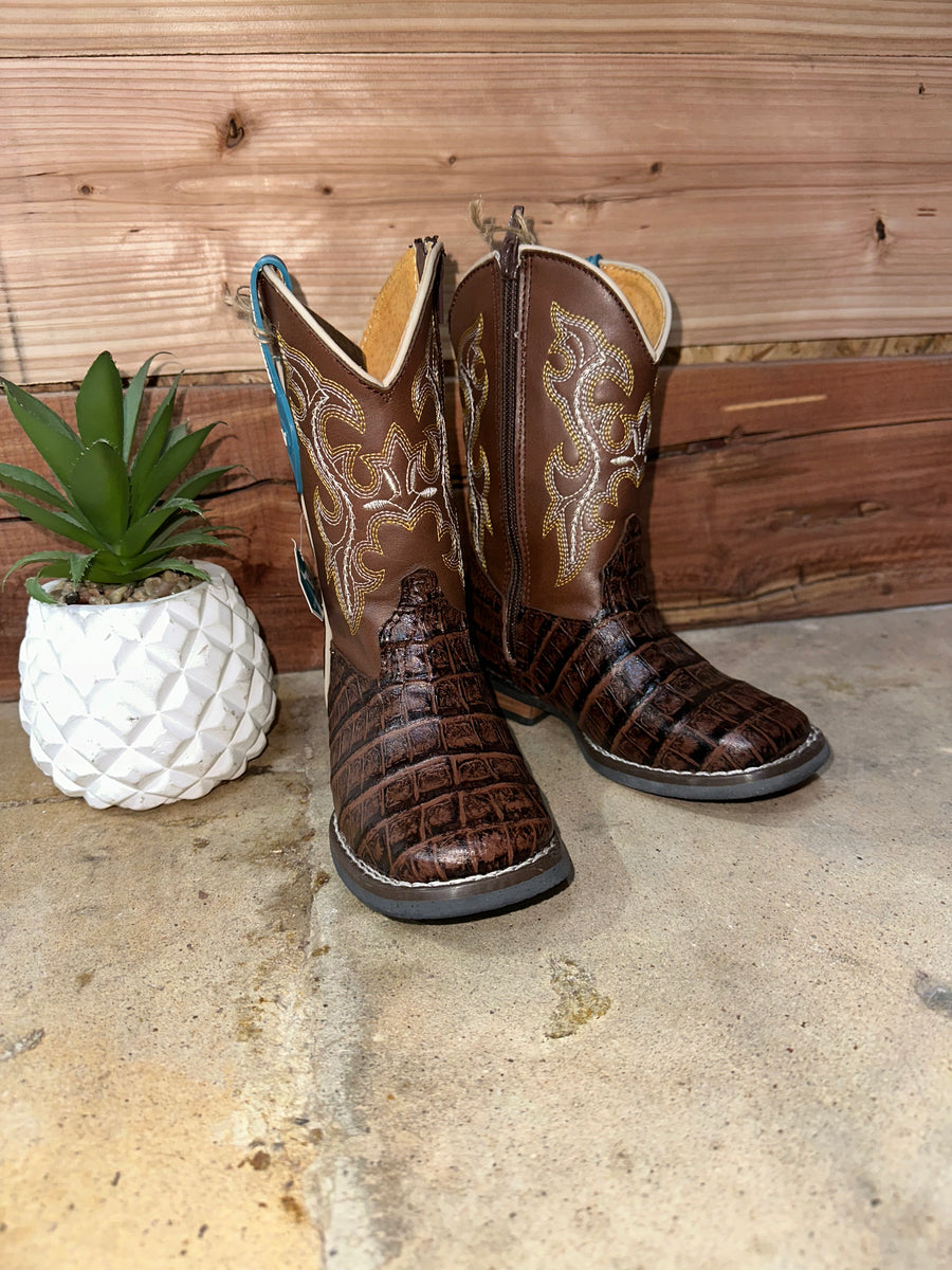 Caiman Clon Brown Boot – Roman Valley Ranch