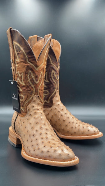 Exotic Ostrich Sand Boot