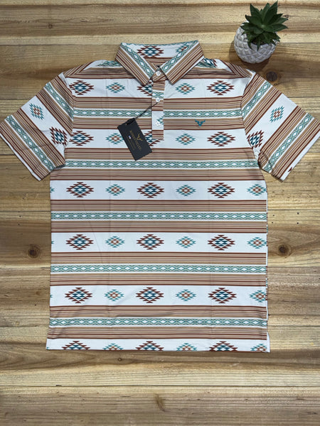 Aztec teally Green Polo
