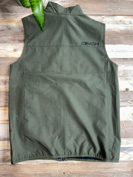 Cinch Olive Vest