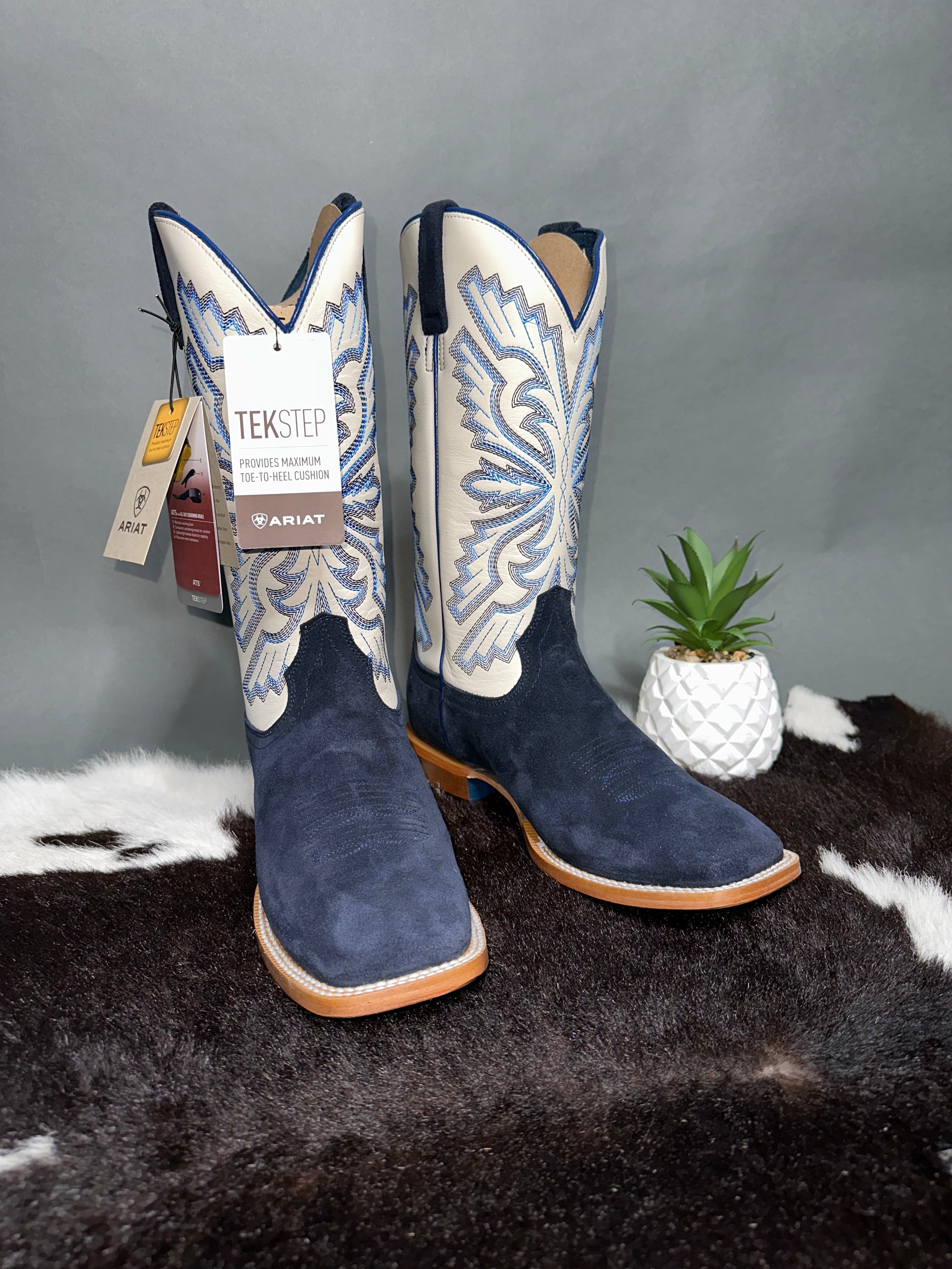Indigo Sting Ariat Roughout Boot Roman Valley Ranch