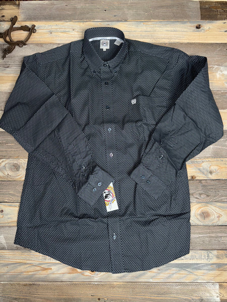 Cinch Ebony Black Print Long Sleeve