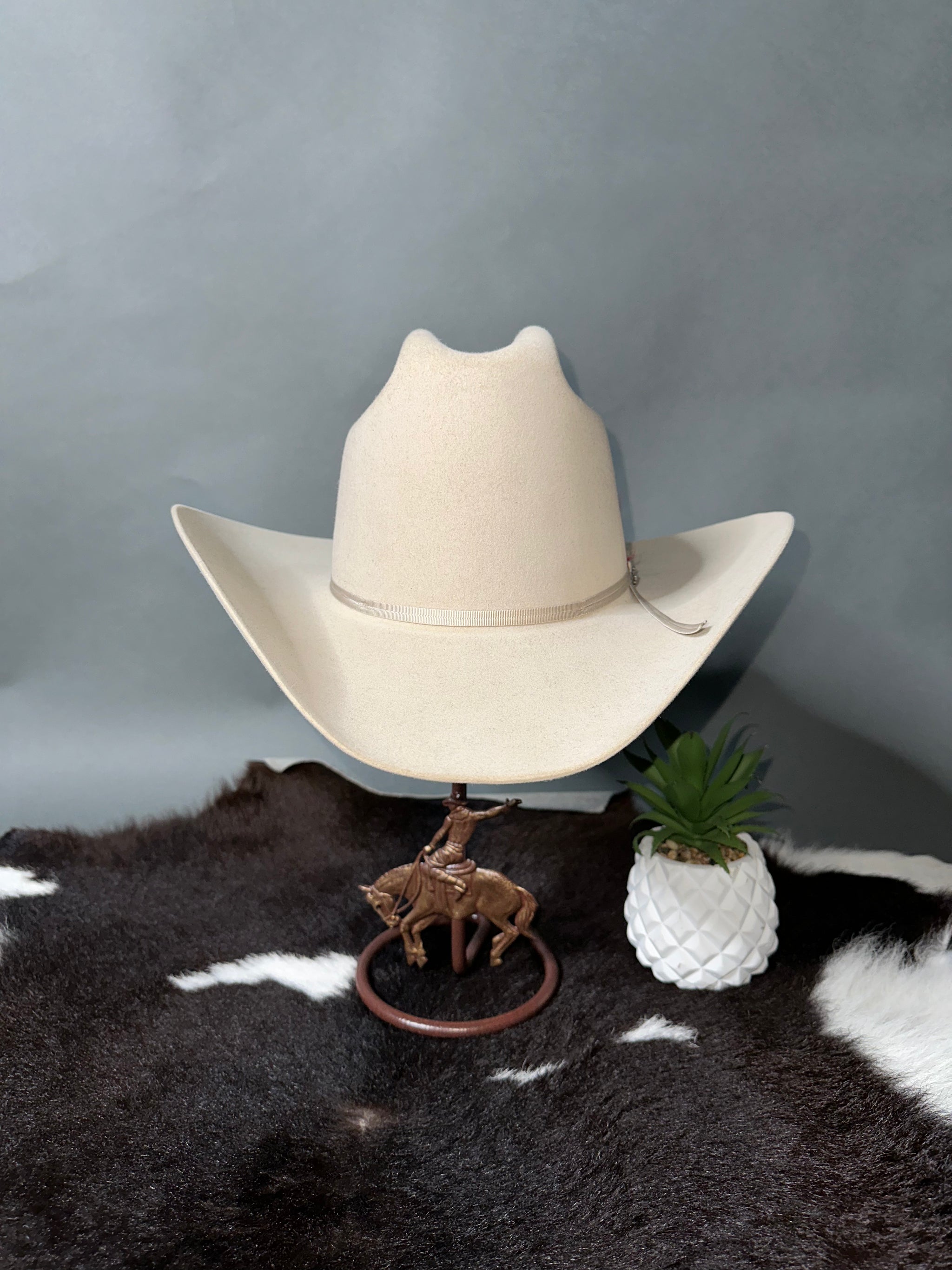 Stetson Cream Felt Rancher Hat with Ribbon Band STETSON® RANCHER 160TH EDITION FELT HAT - Bony Pony main image 4