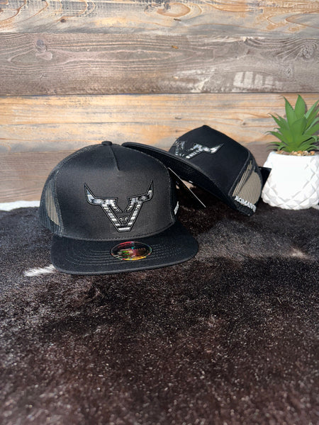 Black on Black Aztec RVR Cap