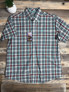 Cinch Spring Plaid Short Sleeves