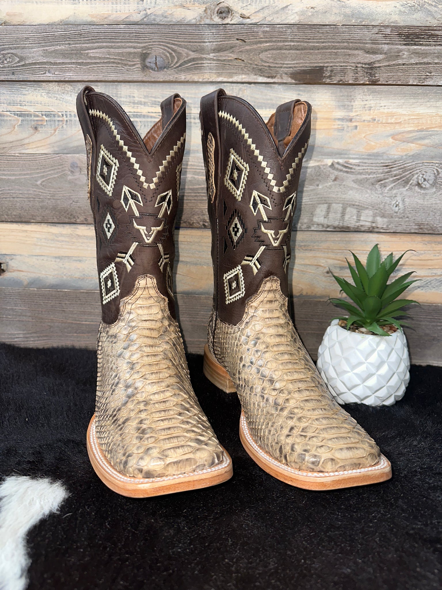 Exotic Python Almond Boot – Roman Valley Ranch