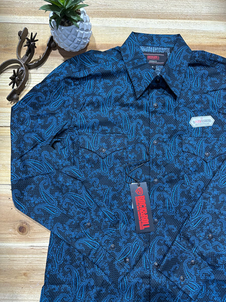 Paisley Blue RR Long Sleeve