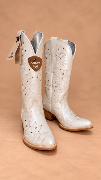 White Romance Boots
