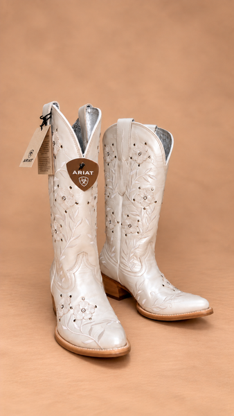 White Romance Boots
