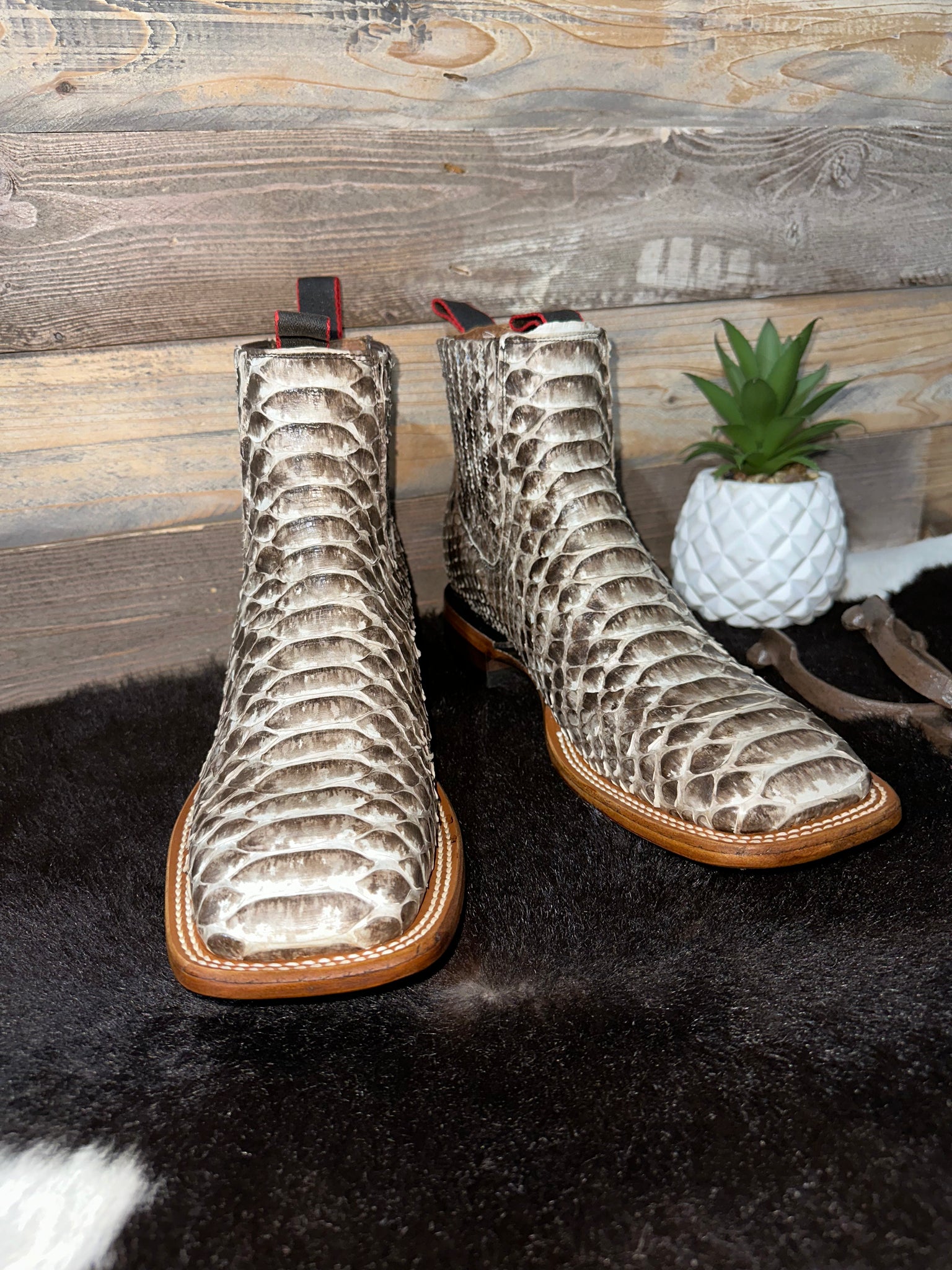 Exotic Python Natural Chelsea Boot – Roman Valley Ranch
