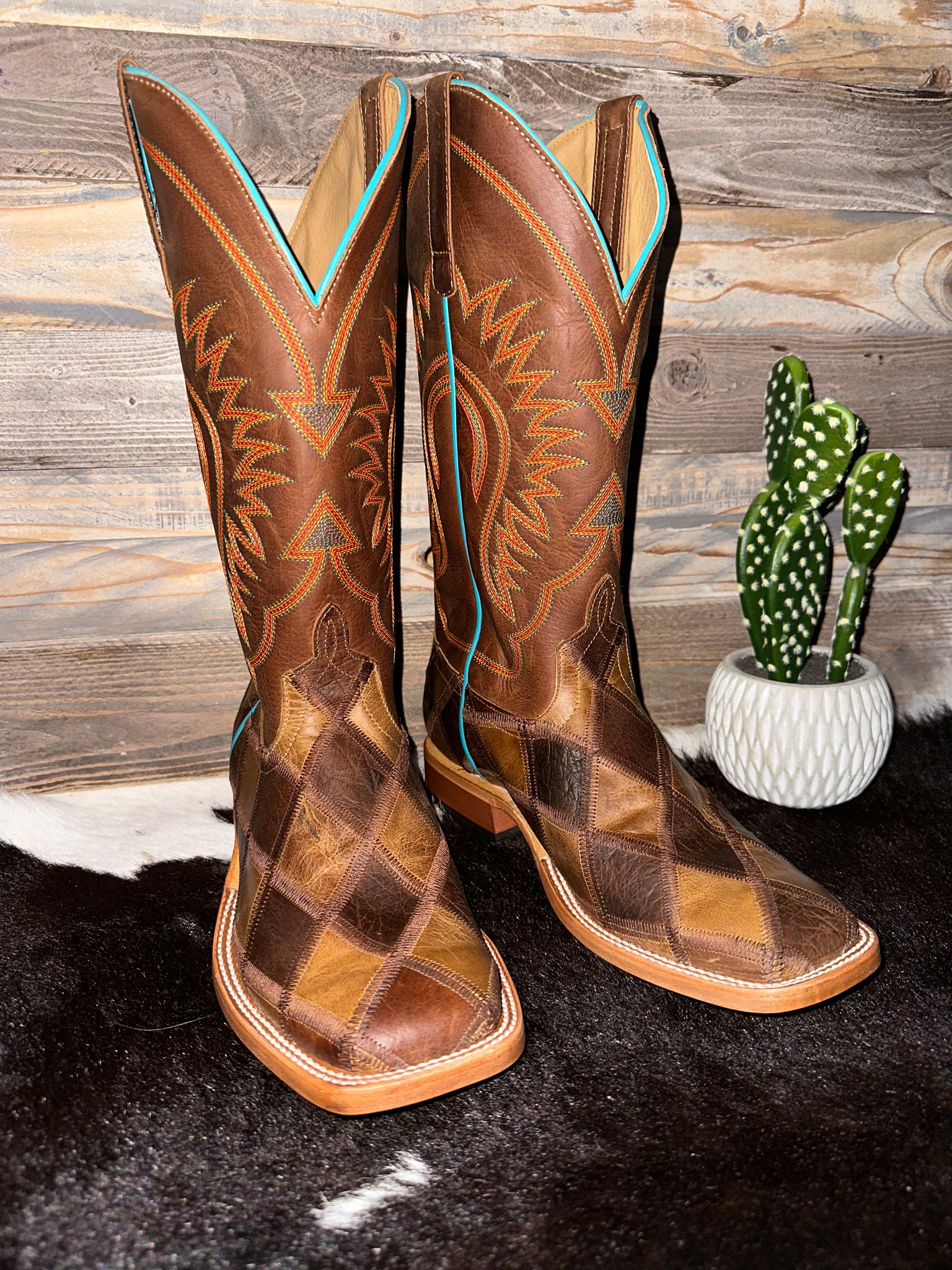 Diamond Leather Patch – Roman Valley Ranch