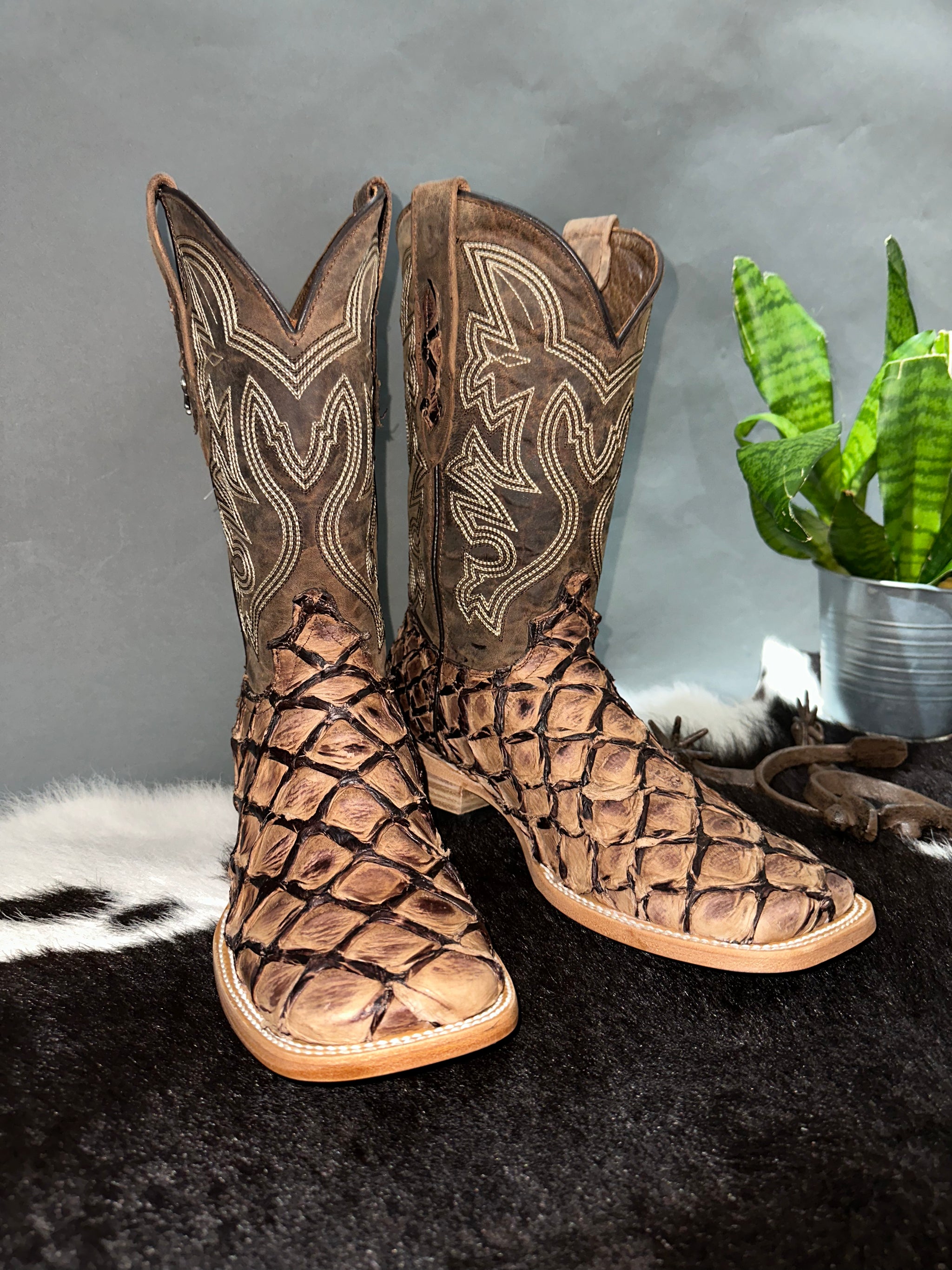 Exotic Brown Piraruco Boot – Roman Valley Ranch