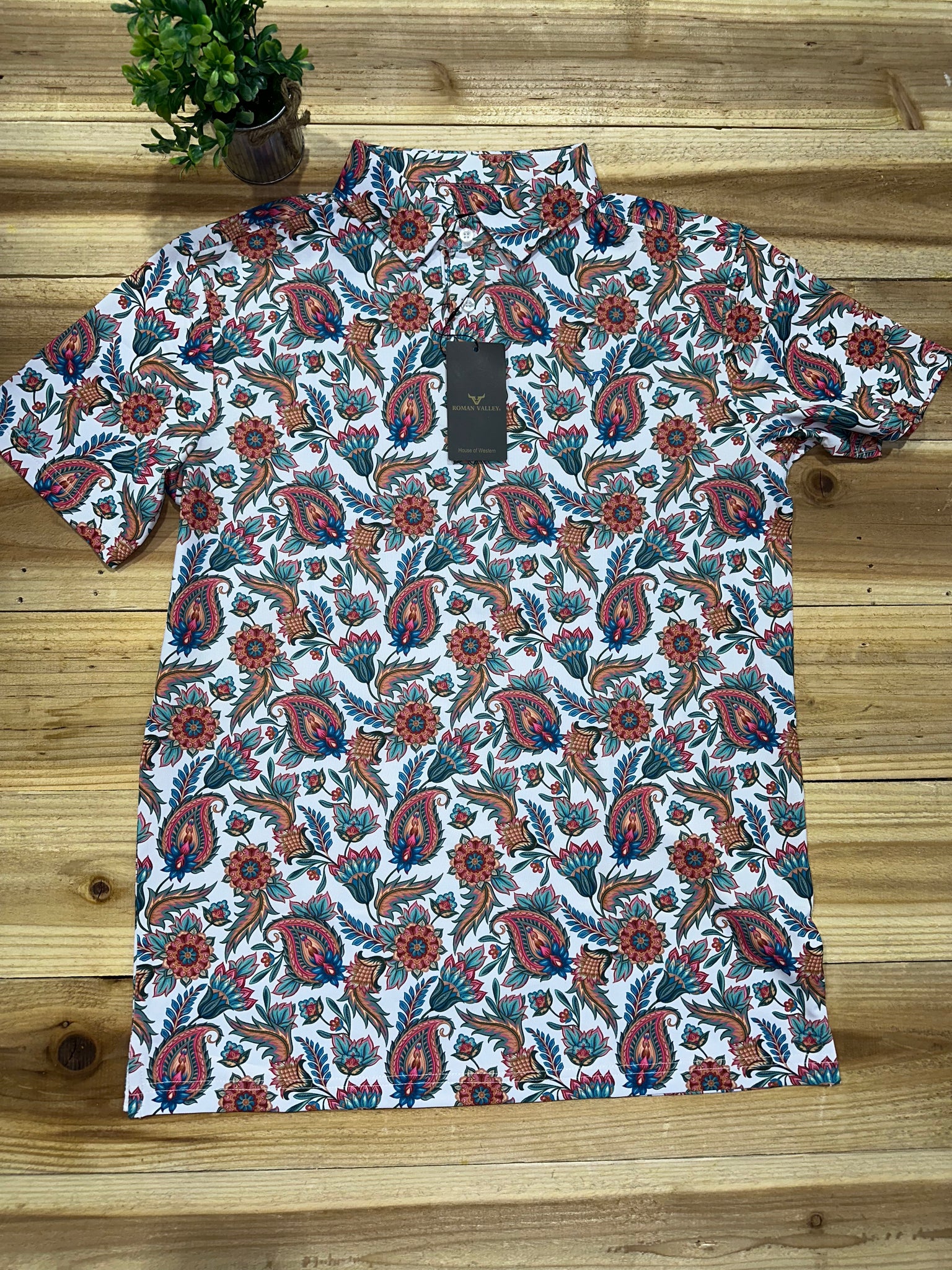 Floral Roman Valley Polo