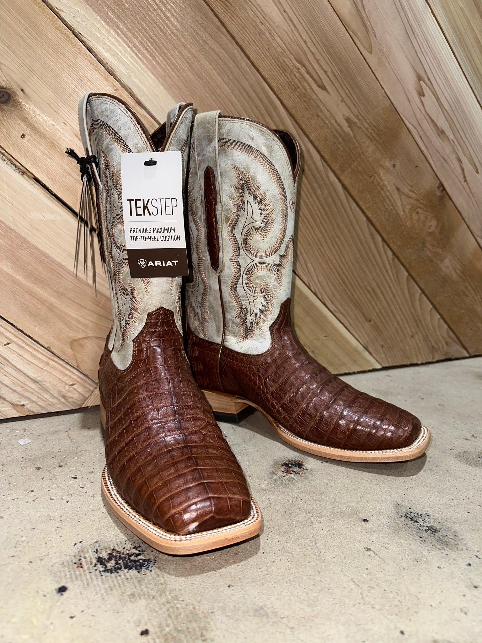 Ariat Whiskey Caiman Belly/Warm