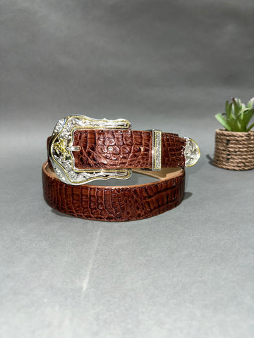 Exotic Caiman Whisky Leather