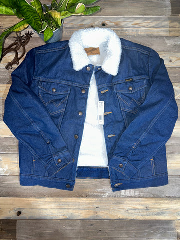 Wrangler Sherpa Denim Blue Jacket