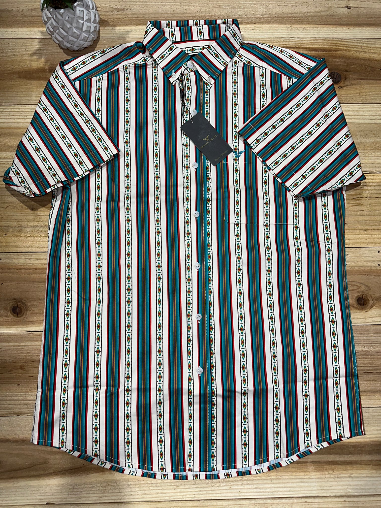 Roman Valley Peacock Short Sleeve