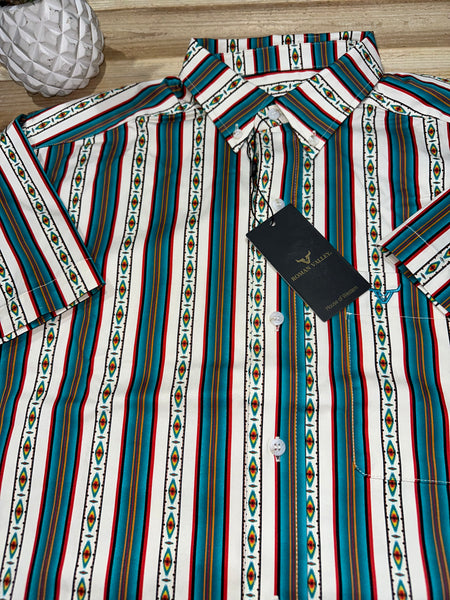 Roman Valley Peacock Short Sleeve