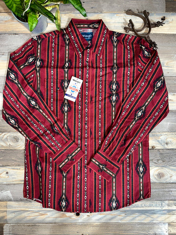 Wrangler cowboy Aztec Red Fall 23