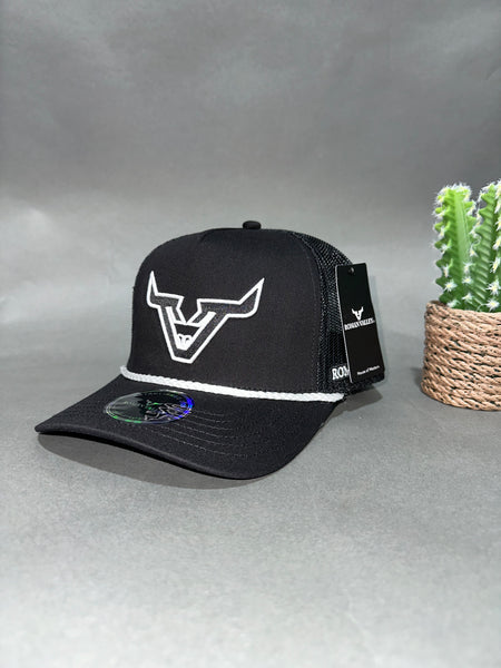 Bull Outline black & White Rope