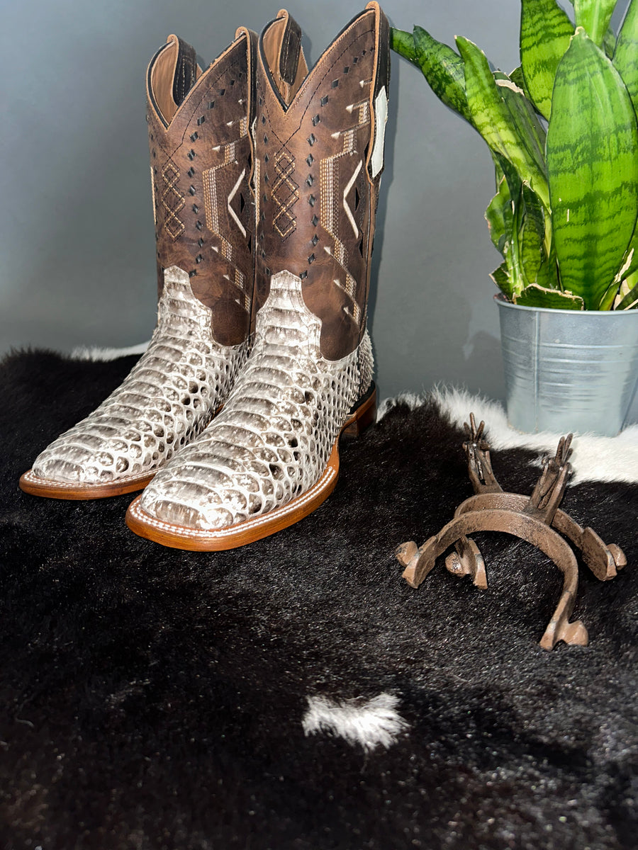 Exotic Python Natural Boot – Roman Valley Ranch